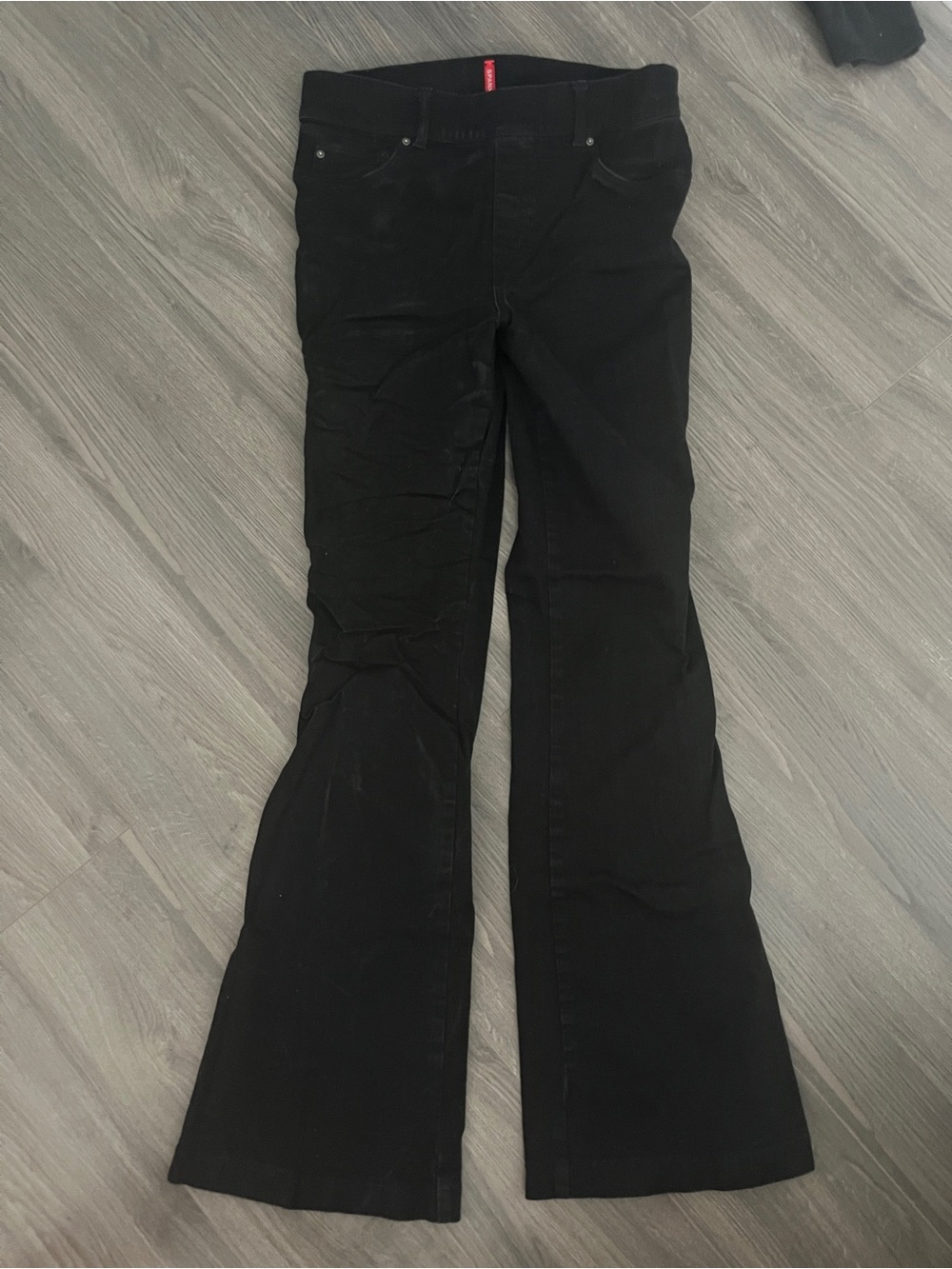 SPANX Black Flare & Wide-Leg Jeans